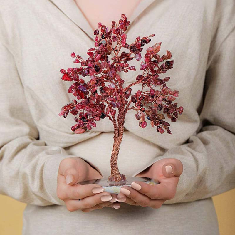 Olivenorma Üppige Segnungen Roter Turmalin Feng Shui Baum