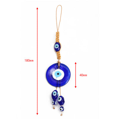 Olivenorma Blauer Glas-Evil Eye Autohänger Ornament