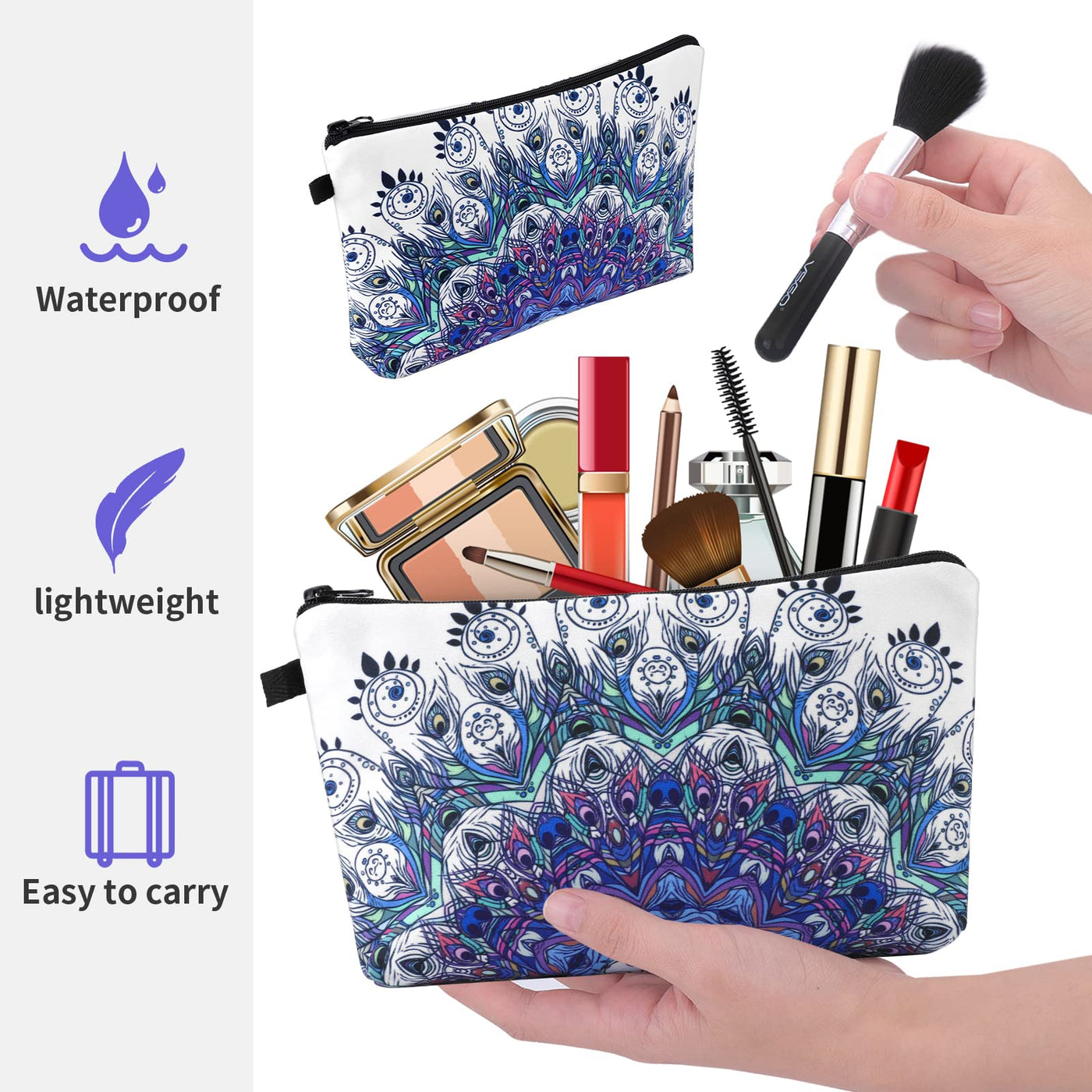 Olivenorma Mandala Muster Makeup Kosmetiktasche