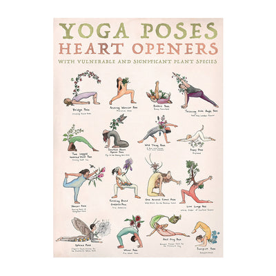 Olivenorma Yoga Partnerpose Herzöffner Poster 