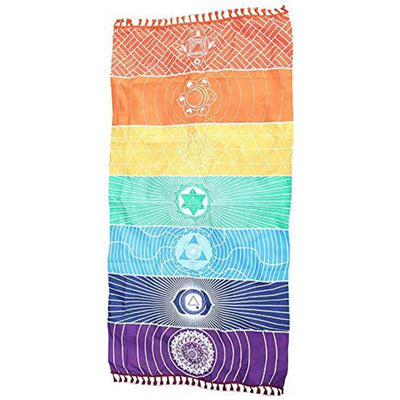 Olivenorma Chakra Regenbogen Yogamatte