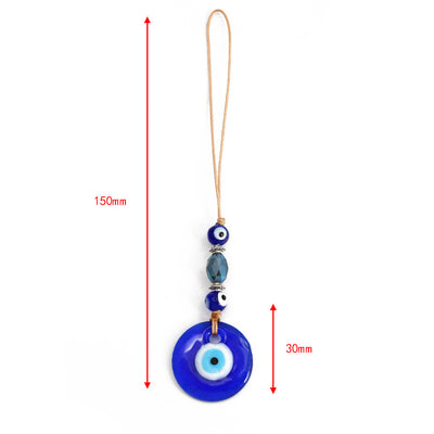 Olivenorma Blauer Glas-Evil Eye Autohänger Ornament