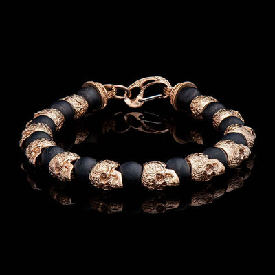 Olivenorma Armband aus natürlichem Tigerauge, handgefertigt, Edelstahl