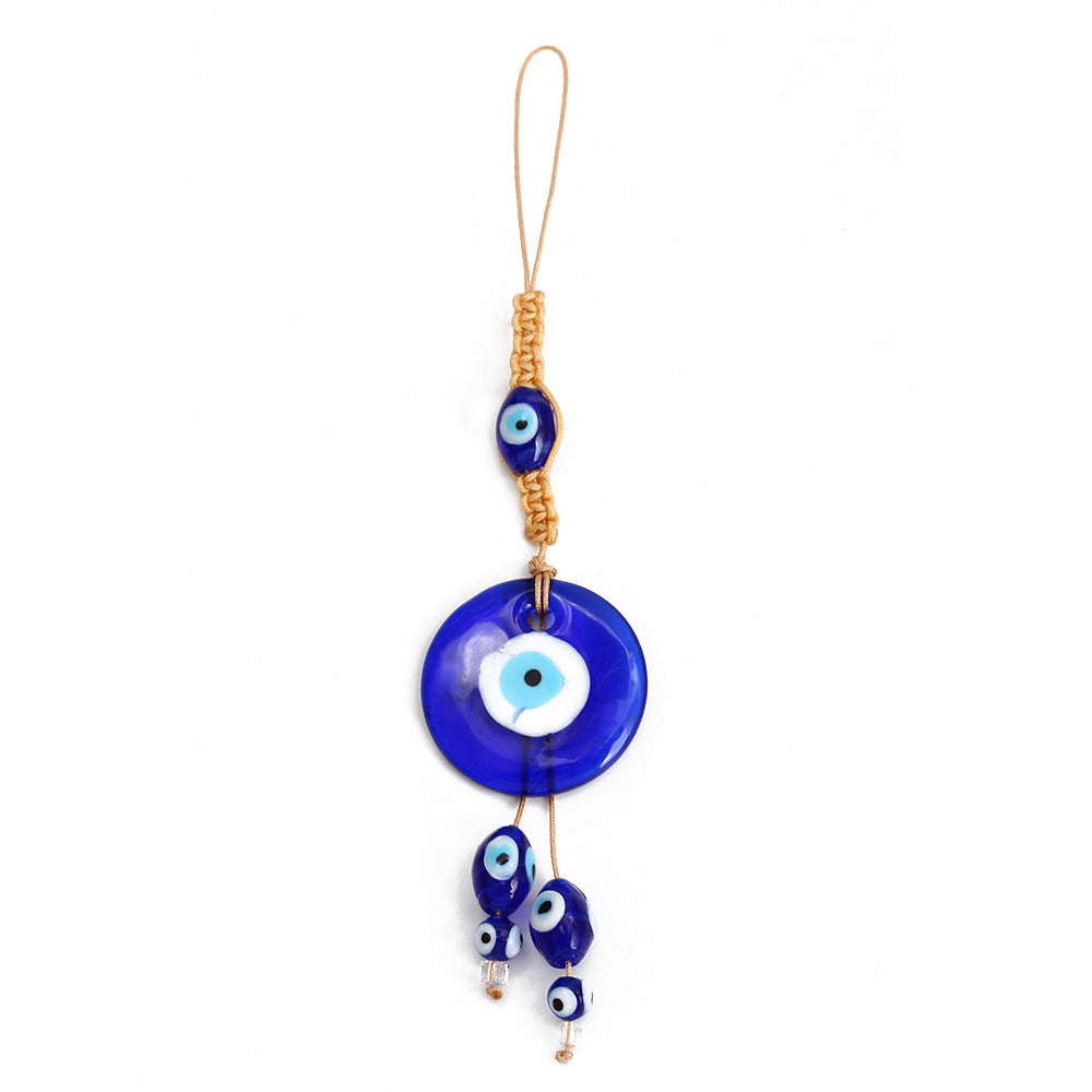 Olivenorma Blauer Glas-Evil Eye Autohänger Ornament