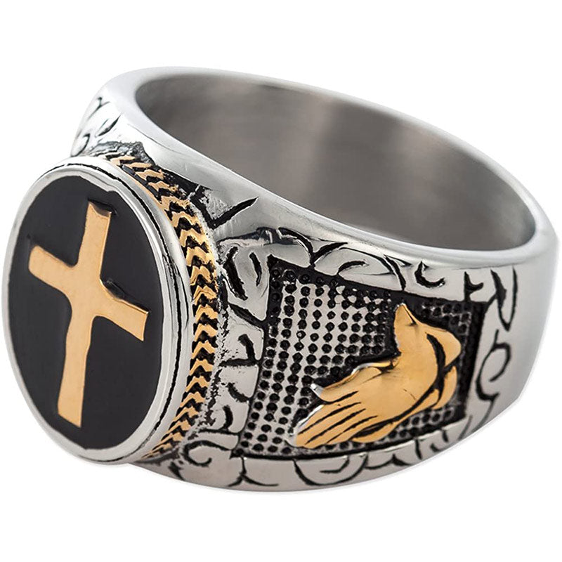 Olivenorma Kreuz Symbol Vintage Ring