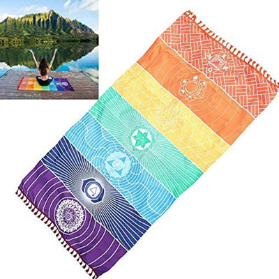 Olivenorma Chakra Regenbogen Yogamatte