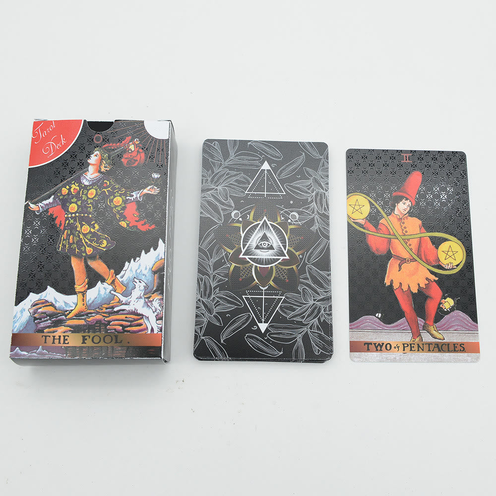 Olivenorma Schwarzes Dreieck böses Auge Tarot Deck Karten