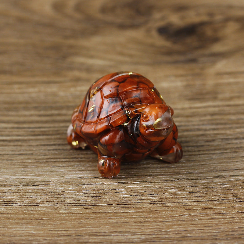 Olivenorma Niedliche Kleine Schildkrötenverzierung Edelstein Dekoration