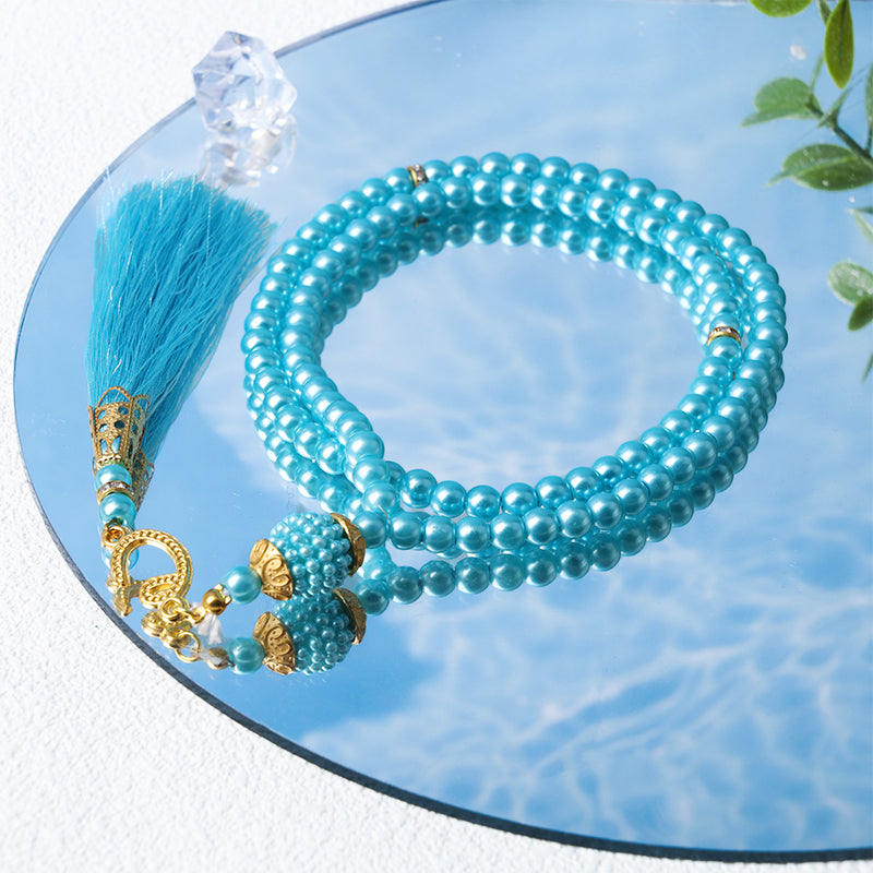 Olivenorma 6mm 99 Acrylperlen Tasbih Rosenkranz Armband