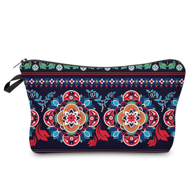 Olivenorma Mandala Muster Reise-Make-up Kosmetiktasche