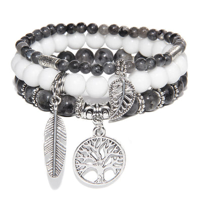 Olivenorma "Nature's Healing Moments" Lebensbaum 3-teiliges Armband-Set 