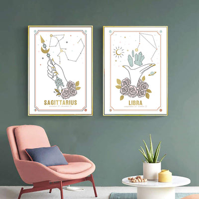 Olivenorma Geste Zodiac Nordic Kleiner Frischer Poster 