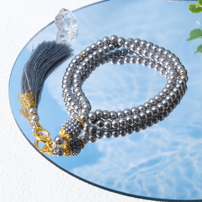 Olivenorma 6mm 99 Acrylperlen Tasbih Rosenkranz Armband