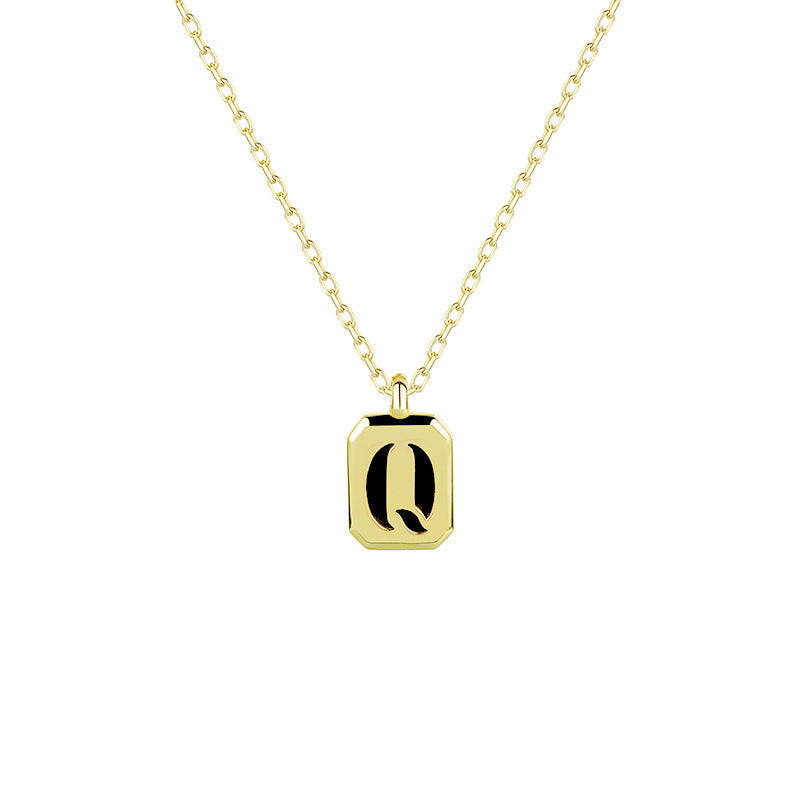 Olivenorma anpassbare Gold Initial Halskette