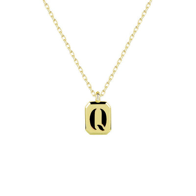 Olivenorma anpassbare Gold Initial Halskette