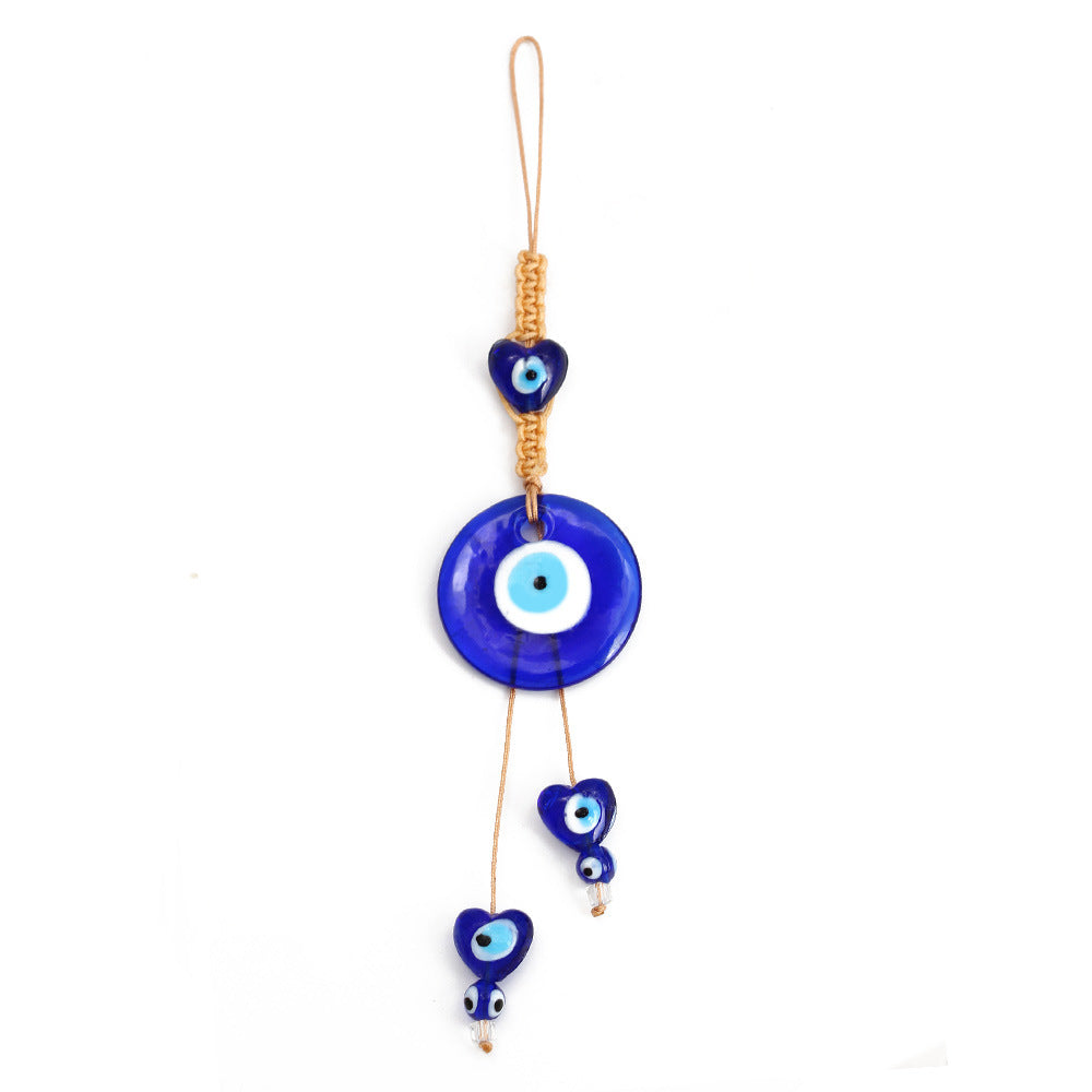 Olivenorma Blauer Glas-Evil Eye Autohänger Ornament