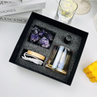 Olivenorma Flammenloser Diffusor Geschenkbox Kristall Aromatherapie Lampe 