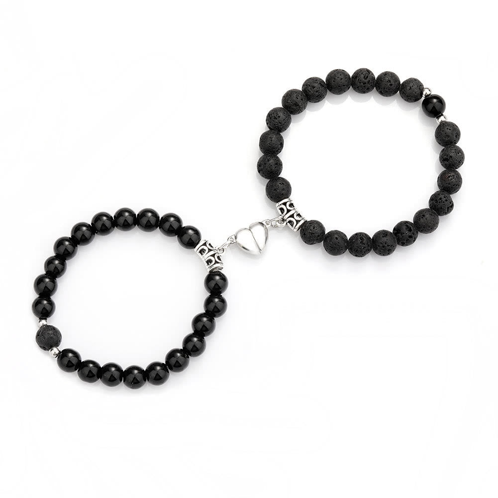 Olivenorma 2-teiliges Magnet-Anziehungs-Armband-Set für Paare