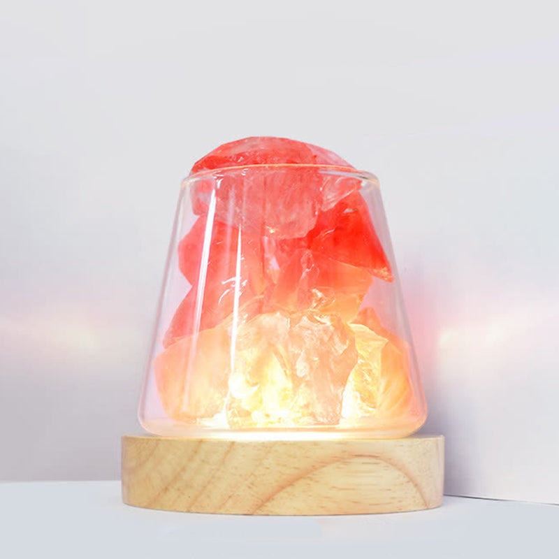 Vier Jahreszeiten - Ätherisches Öl Diffusor Kristall Aromatherapie Lampe - Roter Quarz - Minze - image 6