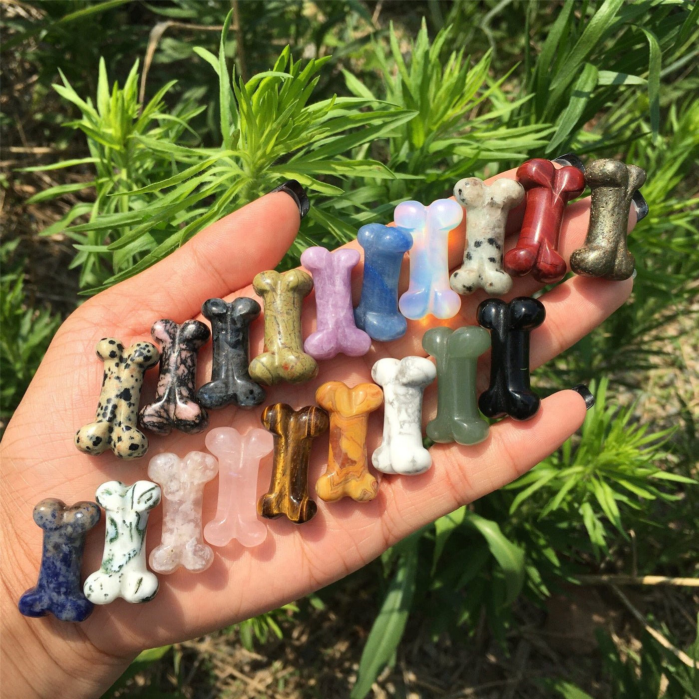 Olivenorma Schutzgeist Kristallknochen Totem Edelstein Dekoration - image 2