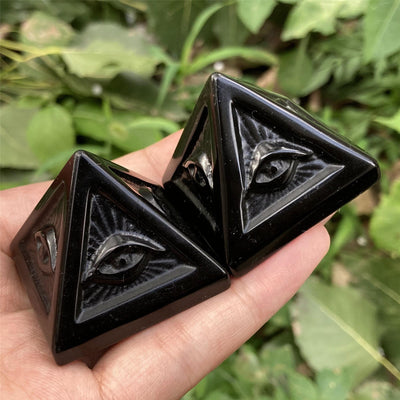 Olivenorma Obsidian-Orgonpyramide Edelstein Dekoration