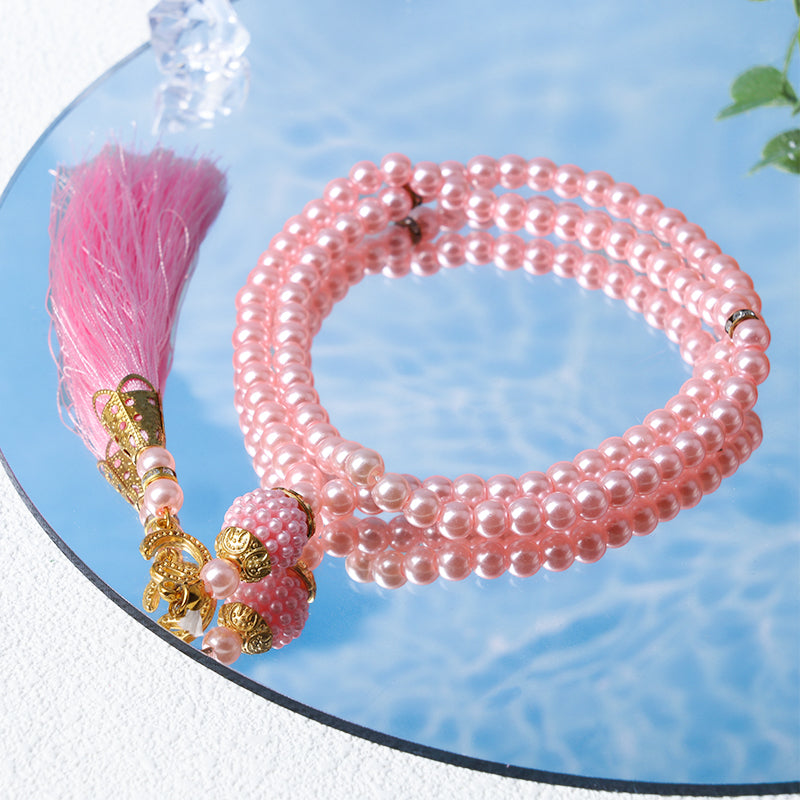 Olivenorma 6mm 99 Acrylperlen Tasbih Rosenkranz Armband