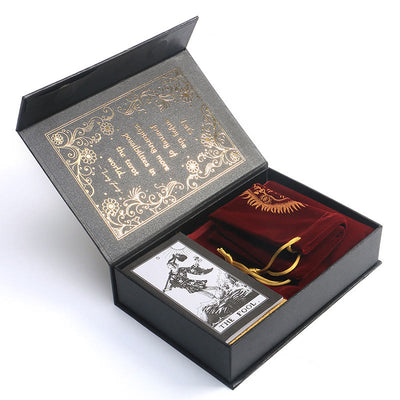 Olivenorma Vollset Goldfolie Wahrsagerei-Box-Set Tarotkarten-Deck