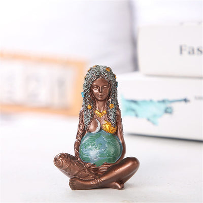 Olivenorma Resin Mutter Erde Gaia Statue Ornament Dekoration