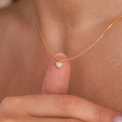 Olivenorma Bunte Opal Liebe Quadratische Anhänger 18k Gold Halskette 