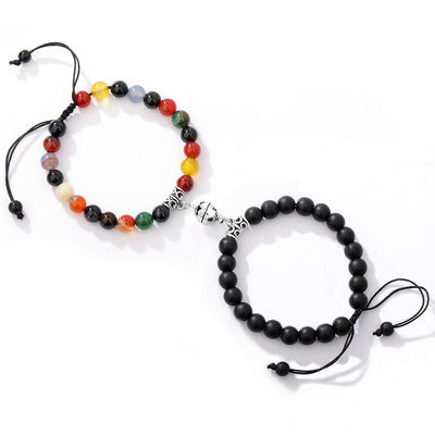 Olivenorma 2-teiliges Magnet-Anziehungs-Armband-Set für Paare