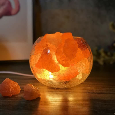 Olivenorma Kreative Eiskracken-Glas-Tank Himalaya-Pink-Salzlampen