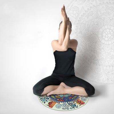 Olivenorma 60cm Kleine Runde Rutschfeste Yoga-Matte 