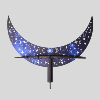 Olivenorma Crescent Wooden Witch Crystalregal - Blau - Groß: 15"*11.6"*3.5" (38.1*29.6*8.9cm) - image 6