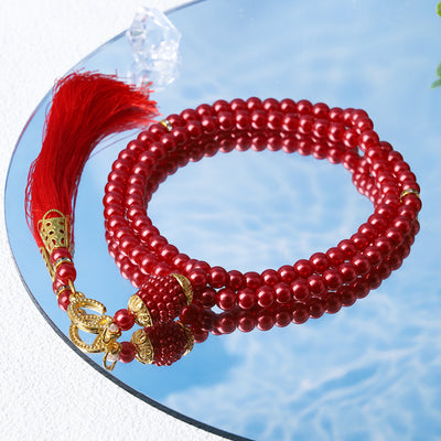 Olivenorma 6mm 99 Acrylperlen Tasbih Rosenkranz Armband