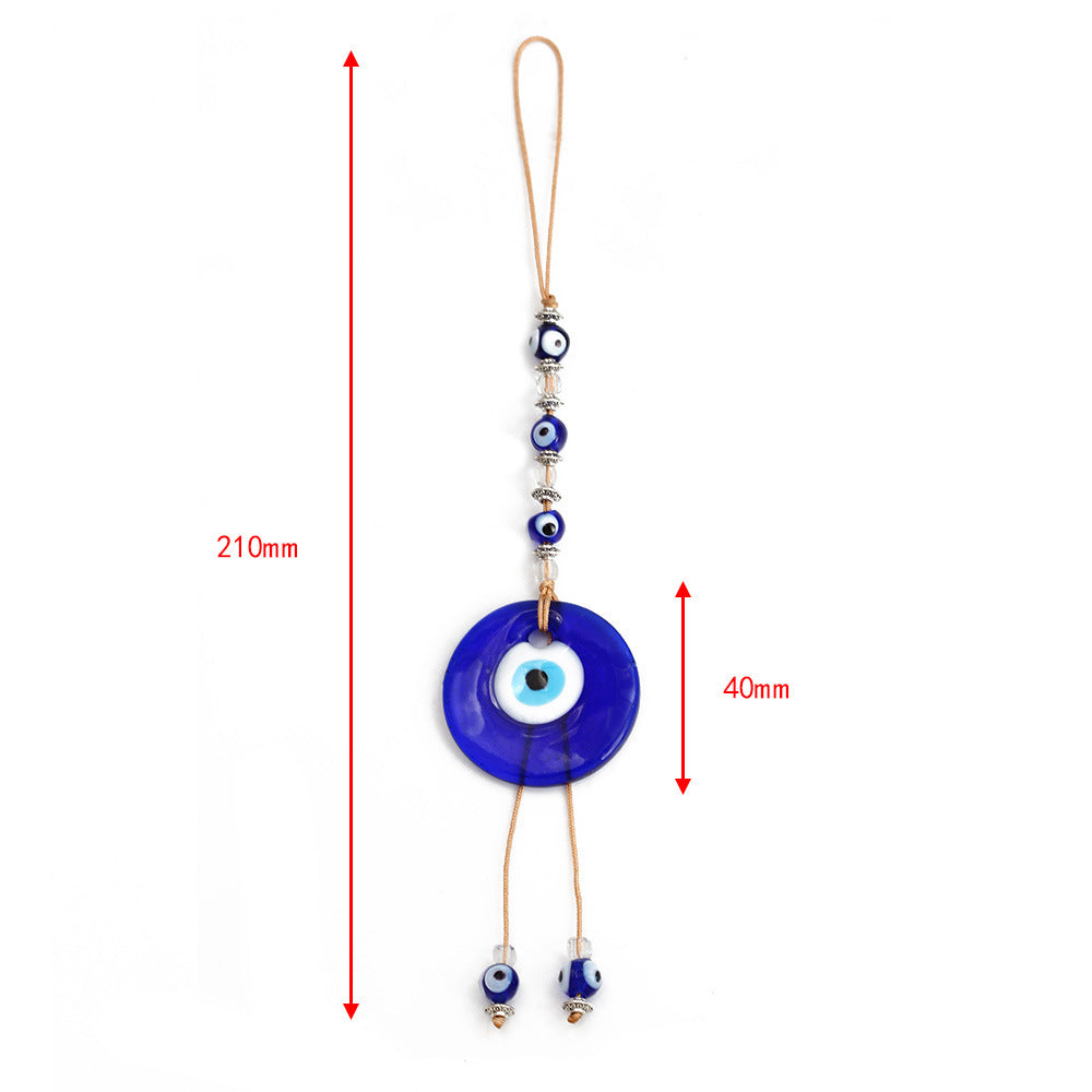 Olivenorma Blauer Glas-Evil Eye Autohänger Ornament