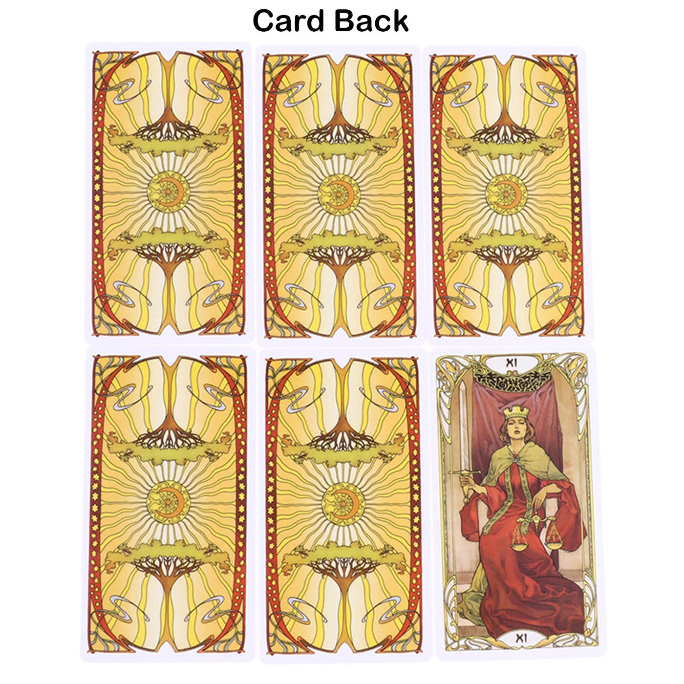 Olivenorma Goldenes Jugendstil Tarot Deck Karten