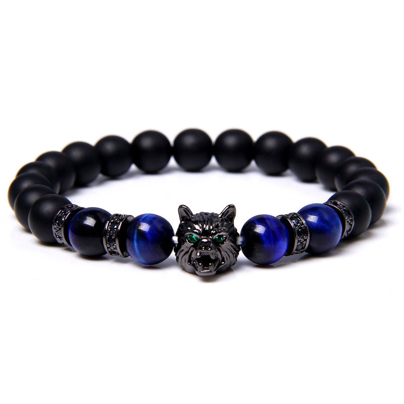 Olivenorma Lapislazuli Wolf Armband 